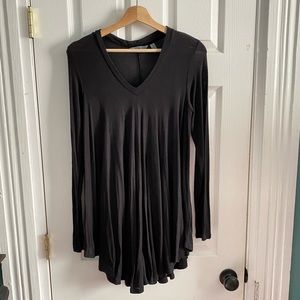 Anybody Black V-neck Swing top